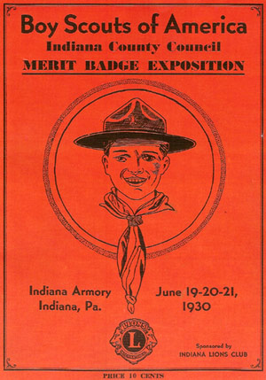 Program from the 1930 Boy Scouts of America Merit Badge Exposition