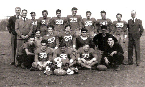 Pine Township High School - 1940 six-man football team