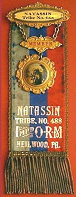 Heilwood Red Men Membership Ribbon