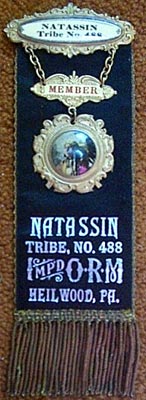 Heilwood Red Men Membership Ribbon