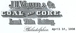 J.H. Weaver & Company letterhead