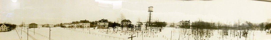 Winter scene of Staff Street and the 'main drag' in Heilwood, taken in 1911.