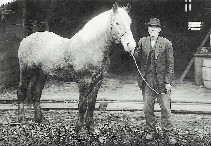 James Giles, teamster, at The Barn (circa 1927)