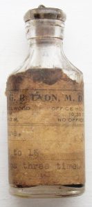 Medicine bottle (ca. 1920s) 