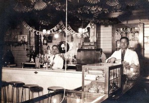 Soda fountain inside the old Heilwood Company Store