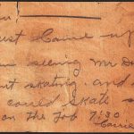 The note is circa 1918 and talks about Mr. Donahue (the Town Hall manager) and roller skating.