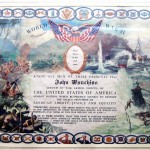 Certificate of recognition for a Heilwood resident following his service during World War II.