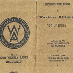 Workers Alliance membership booklet, circa 1938